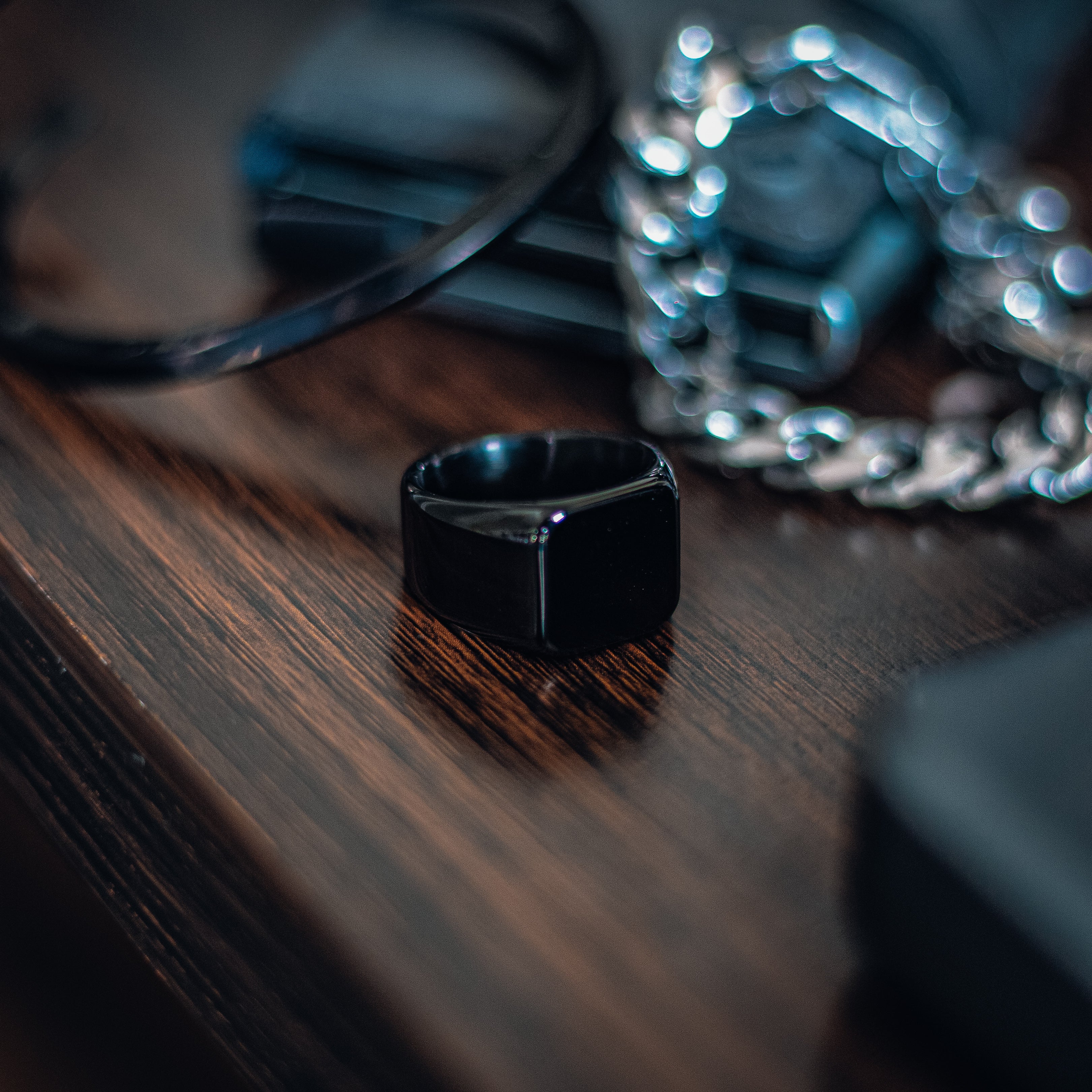 Black Full Metal Ring
