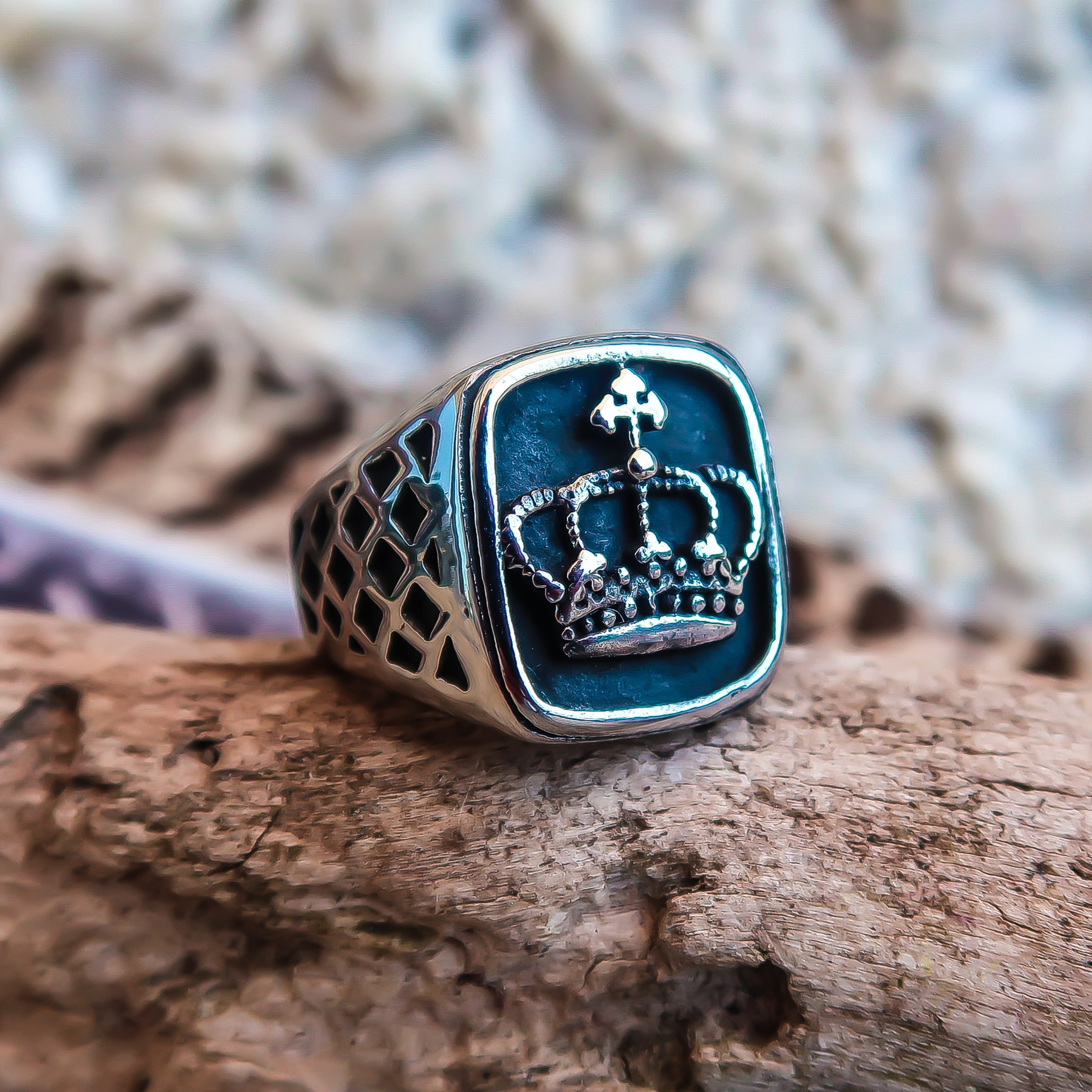 Anillo corona real Inglesa